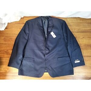 NWT Collection By Michael Strahan Blue Houndstooth Blazer Size 52R